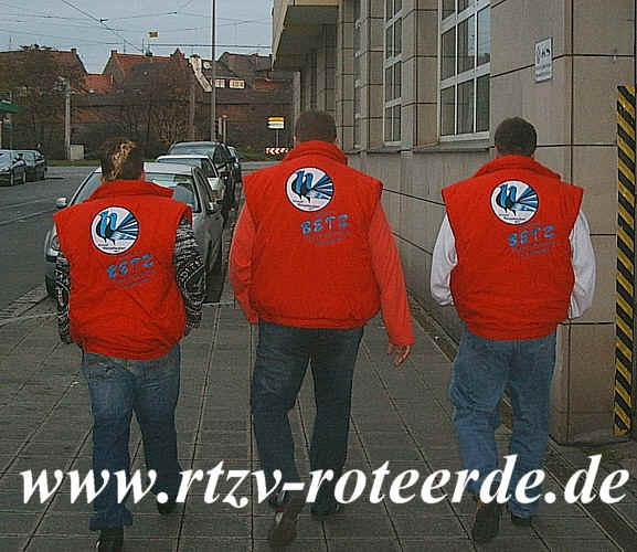 Das Rote-Erde-Emblem auf der VDT-Schau 2006 in Nürnberg
