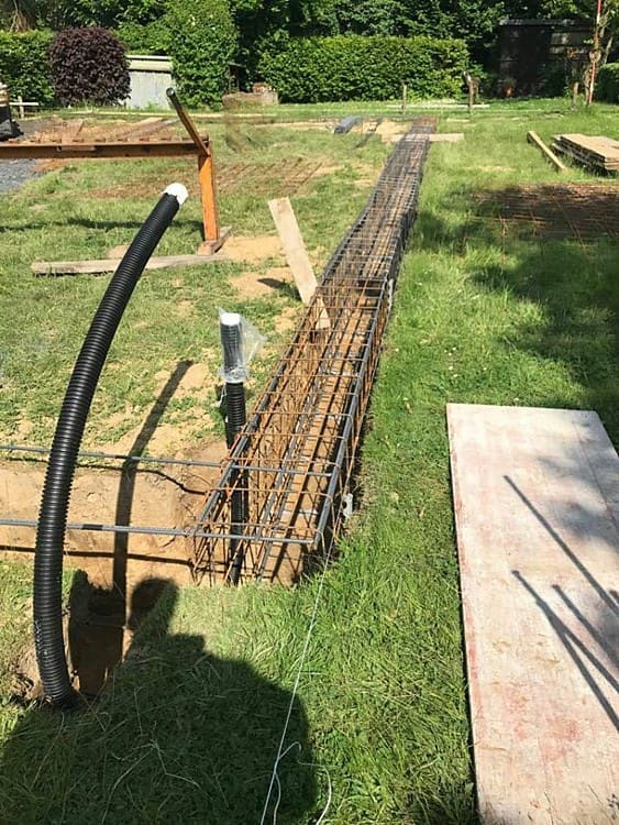 Hallenbau: die Fundamente, Foto 13