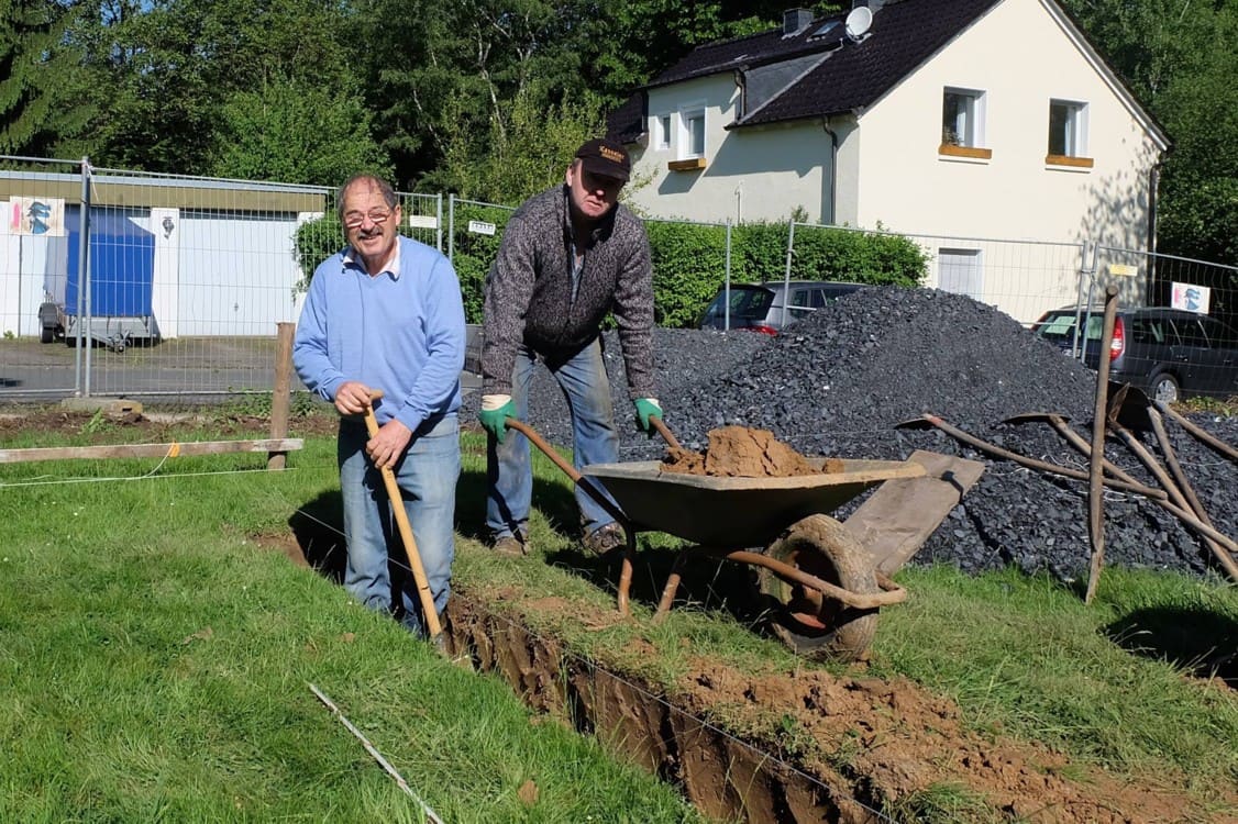Hallenbau: die Fundamente, Foto 6