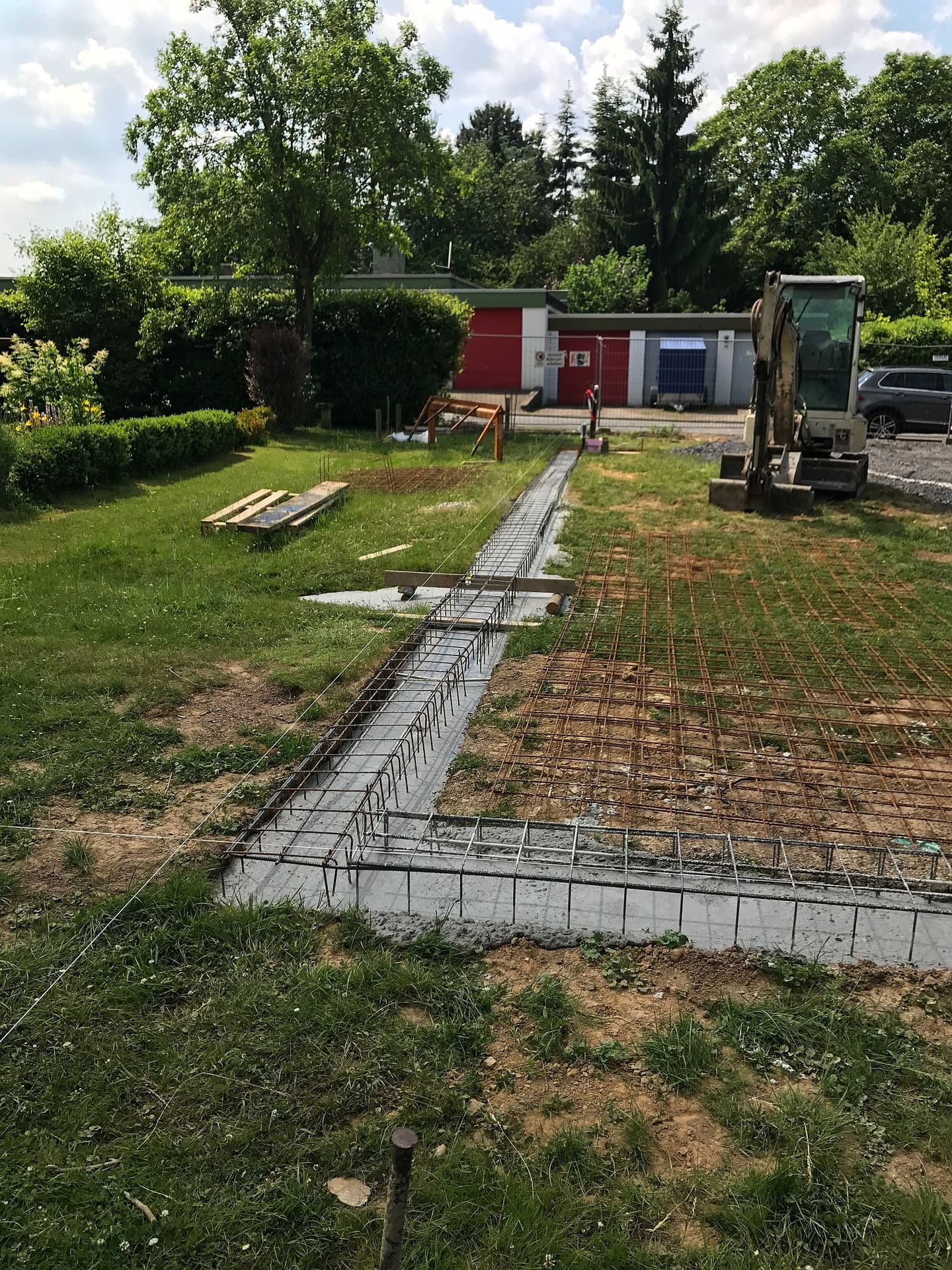 Hallenbau: die Fundamente, Foto 14