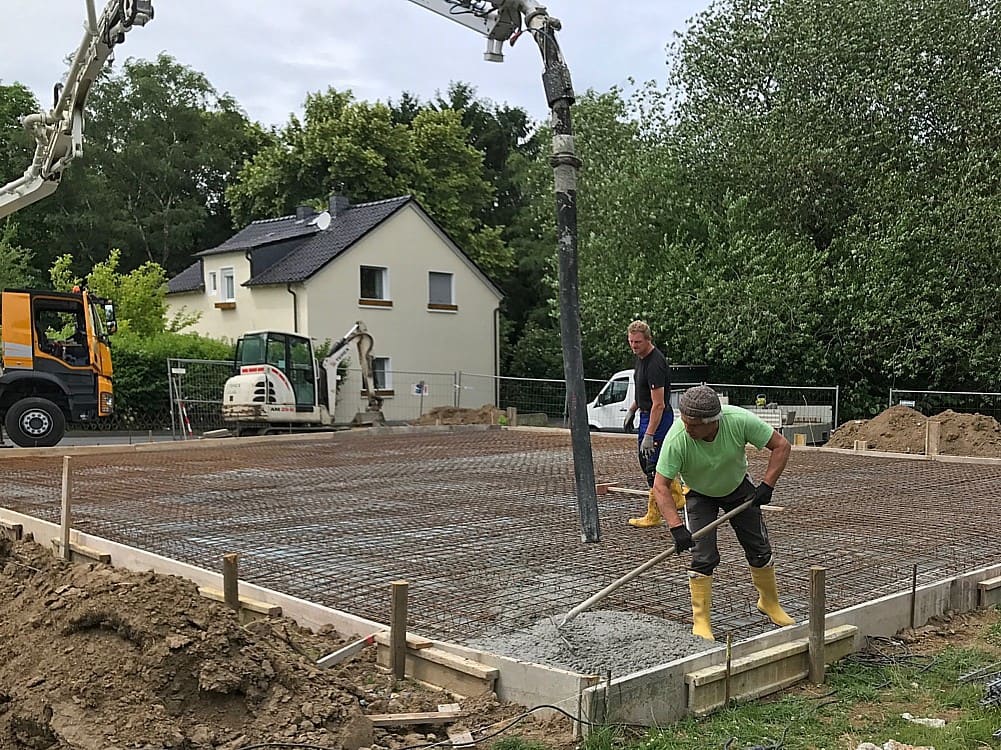 Beton wird gepumpt